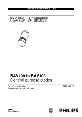 BAV100 Datasheet PDF Philips Electronics