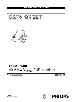 PBSS5140D Datasheet PDF Philips Electronics