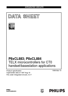 P87CL884T Datasheet PDF Philips Electronics