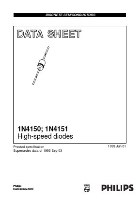 1N4151 Datasheet PDF Philips Electronics