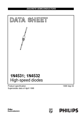 1N4532 Datasheet PDF Philips Electronics