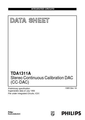TDA1311A/N2 Datasheet PDF Philips Electronics