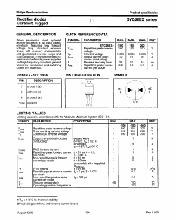 BYQ28EX-100 Datasheet PDF Philips Electronics