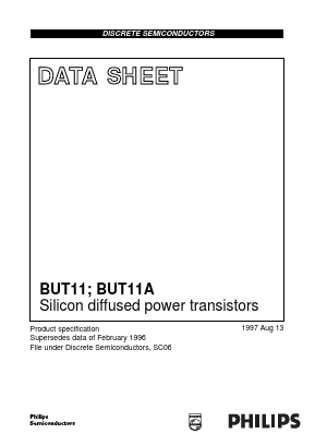 BUT11 Datasheet PDF Philips Electronics