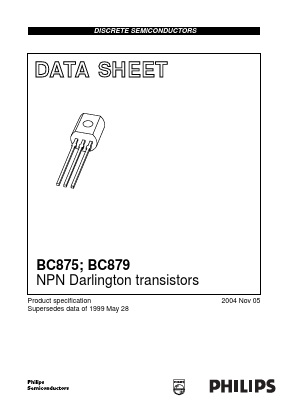 BC875 Datasheet PDF Philips Electronics