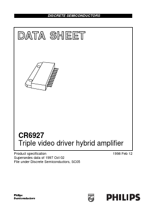 CR6927 Datasheet PDF Philips Electronics
