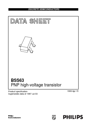 BSS63 Datasheet PDF Philips Electronics