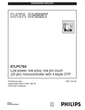 87LPC764 Datasheet PDF Philips Electronics