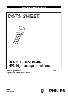 BF483 Datasheet PDF Philips Electronics