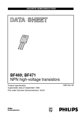 BF469 Datasheet PDF Philips Electronics