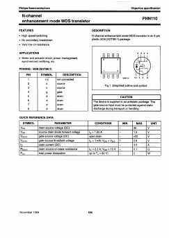 PHN110-TAPE-7 Datasheet PDF Philips Electronics