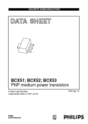 BCX53 Datasheet PDF Philips Electronics