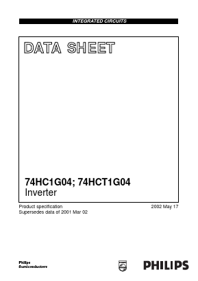 74HC1G04 Datasheet PDF Philips Electronics