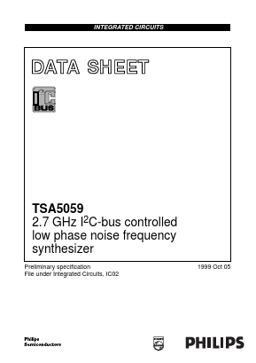 TSA5059TS Datasheet PDF Philips Electronics