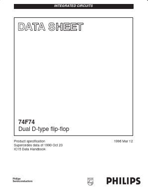 74F74 Datasheet PDF Philips Electronics