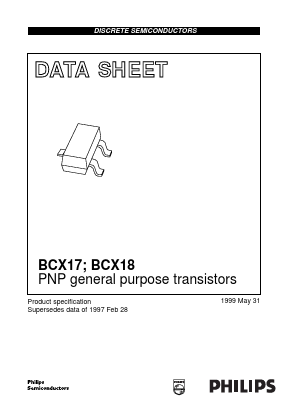 BCX18 Datasheet PDF Philips Electronics