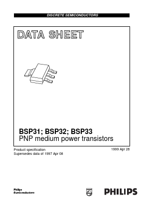 BSP33 Datasheet PDF Philips Electronics