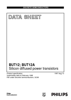 BUT12A Datasheet PDF Philips Electronics