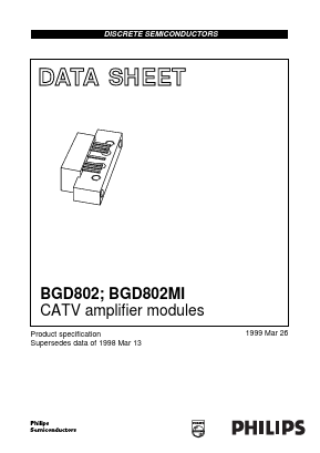 BGD802 Datasheet PDF Philips Electronics