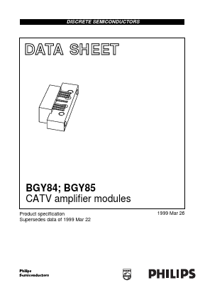 BGY84 Datasheet PDF Philips Electronics