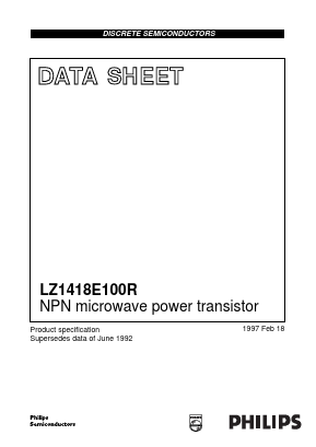 LZ1418E100R Datasheet PDF Philips Electronics