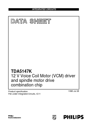 TDA5147K Datasheet PDF Philips Electronics