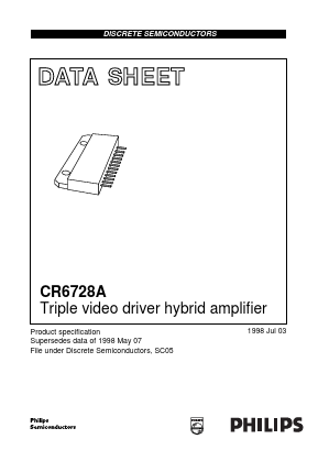 CR6728A Datasheet PDF Philips Electronics
