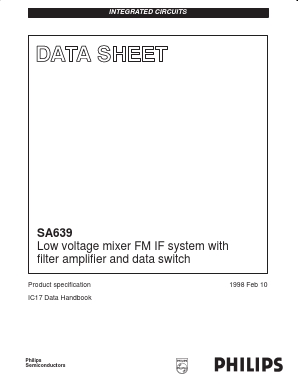SA639 Datasheet PDF Philips Electronics