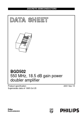 BGD502 Datasheet PDF Philips Electronics