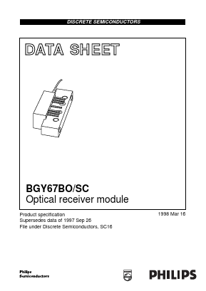 BGY67BO/SC Datasheet PDF Philips Electronics