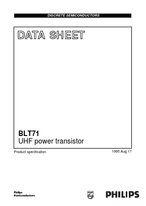 BLT71 Datasheet PDF Philips Electronics