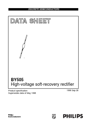 BY505 Datasheet PDF Philips Electronics