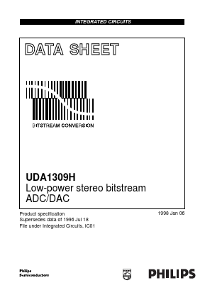 UDA1309H Datasheet PDF Philips Electronics