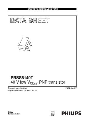 PBSS5140T Datasheet PDF Philips Electronics