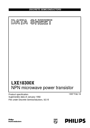 LXE18300X Datasheet PDF Philips Electronics