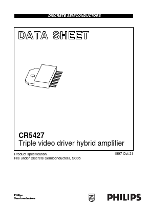 CR5427 Datasheet PDF Philips Electronics