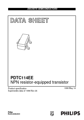 PDTC114EE_99 Datasheet PDF Philips Electronics