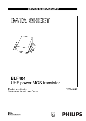 BLF404 Datasheet PDF Philips Electronics