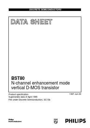 BST80 Datasheet PDF Philips Electronics