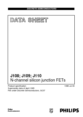 J108 Datasheet PDF Philips Electronics
