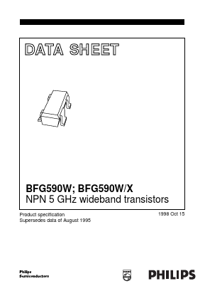 BFG590W/X Datasheet PDF Philips Electronics
