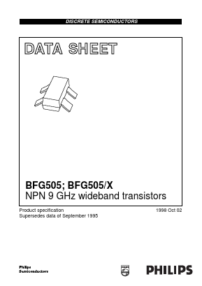 BFG505 Datasheet PDF Philips Electronics