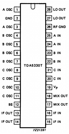 TDA5330T Datasheet PDF Philips Electronics