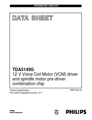 TDA5149G Datasheet PDF Philips Electronics