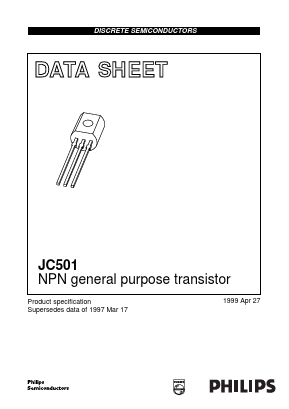 JC501R Datasheet PDF Philips Electronics