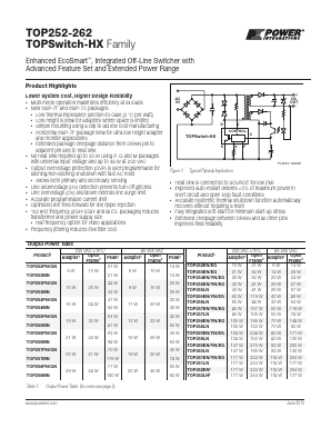 TOP252PN-TL Datasheet PDF Power Integrations, Inc