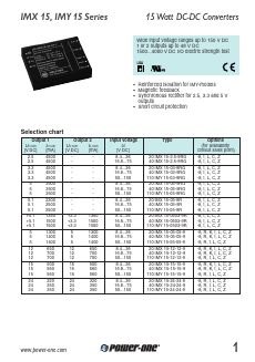 20IMX15-12-12-9 Datasheet PDF Power-One Inc.