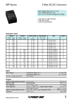48IXP3-15-15-7 Datasheet PDF Power-One Inc.