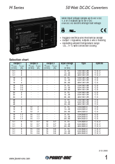 24H1901-2R Datasheet PDF Power-One Inc.