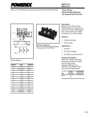ME501210 Datasheet PDF Powerex